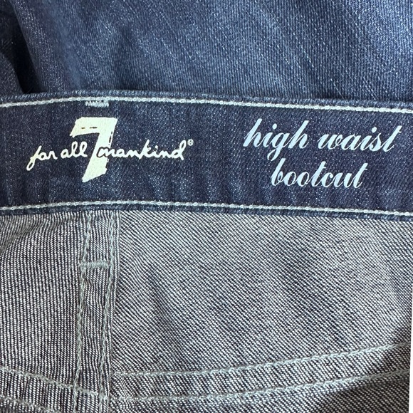 7 For All Mankind High Waist Bootcut Jeans NWT [1508] - Picture 6 of 9